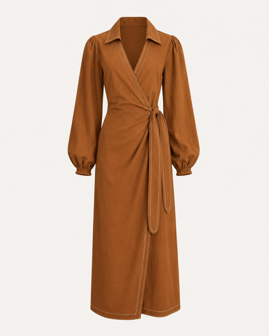 Avery Wrap Midi Dress