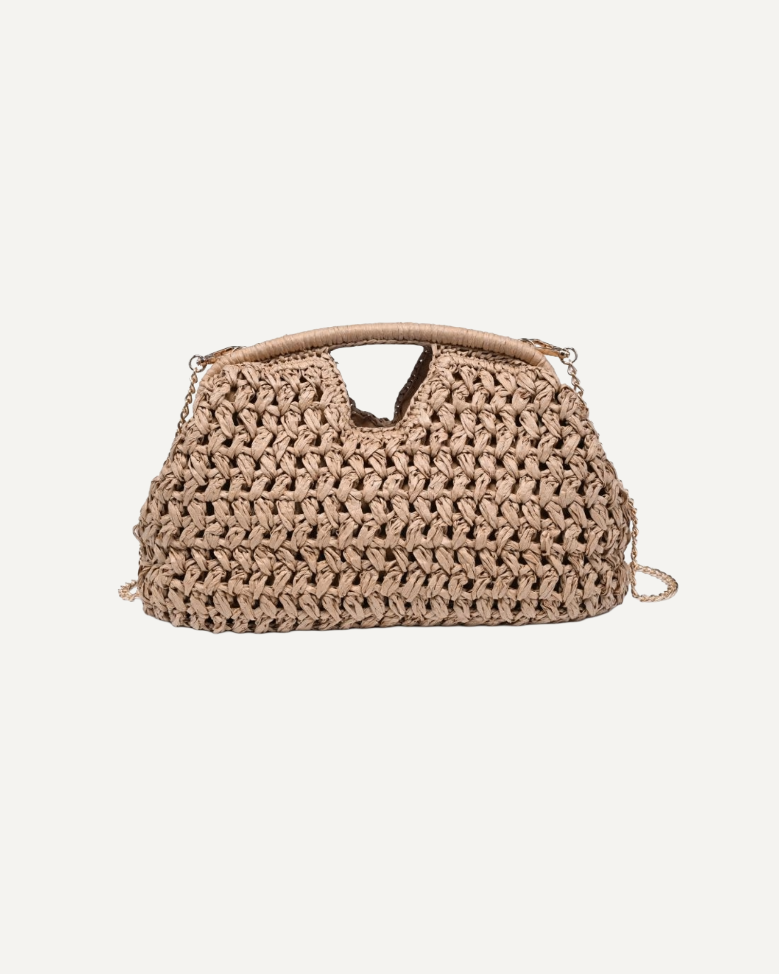 Abigail Straw Clutch