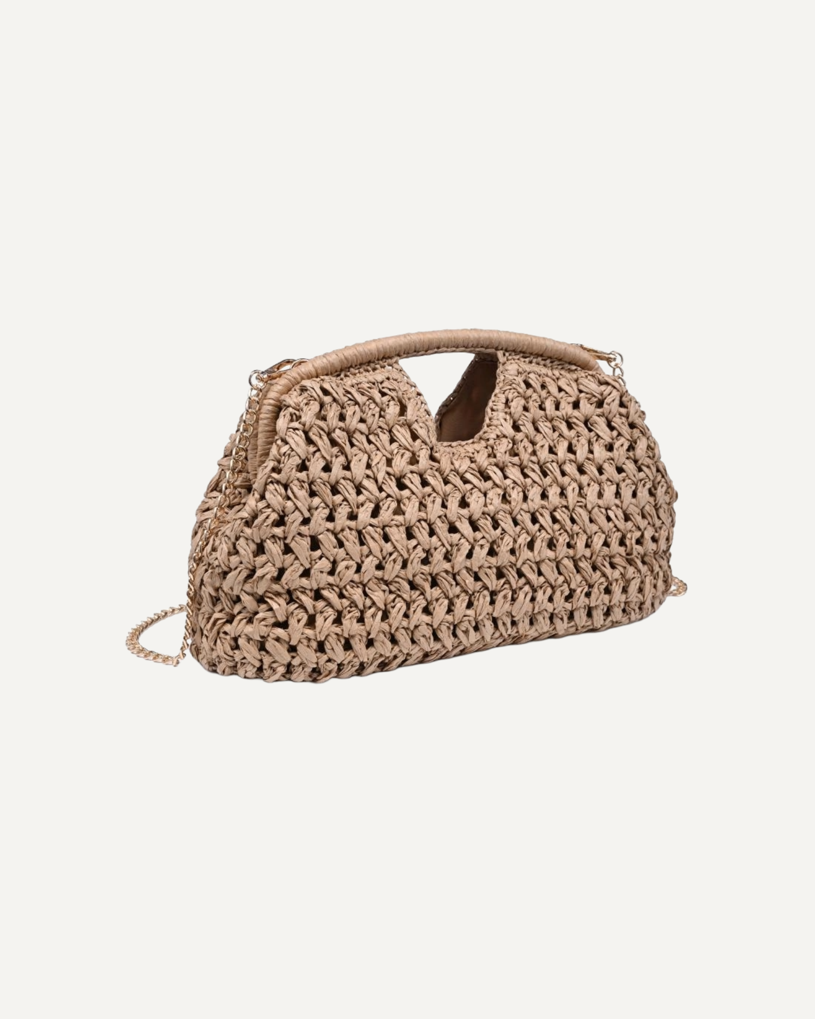 Abigail Straw Clutch