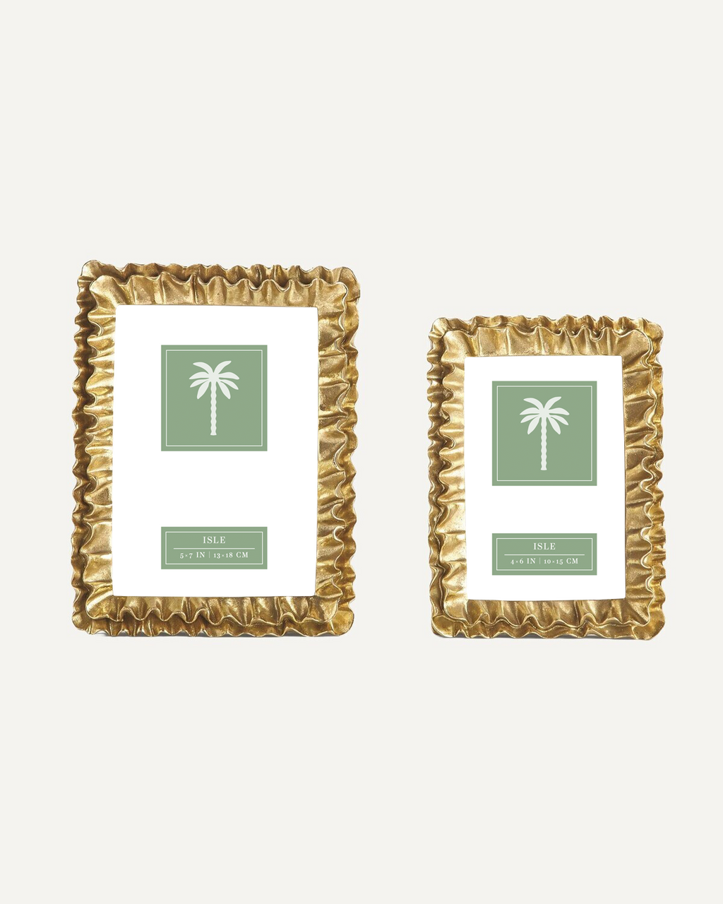 Gold Ruffles 5x7 Photo Frame