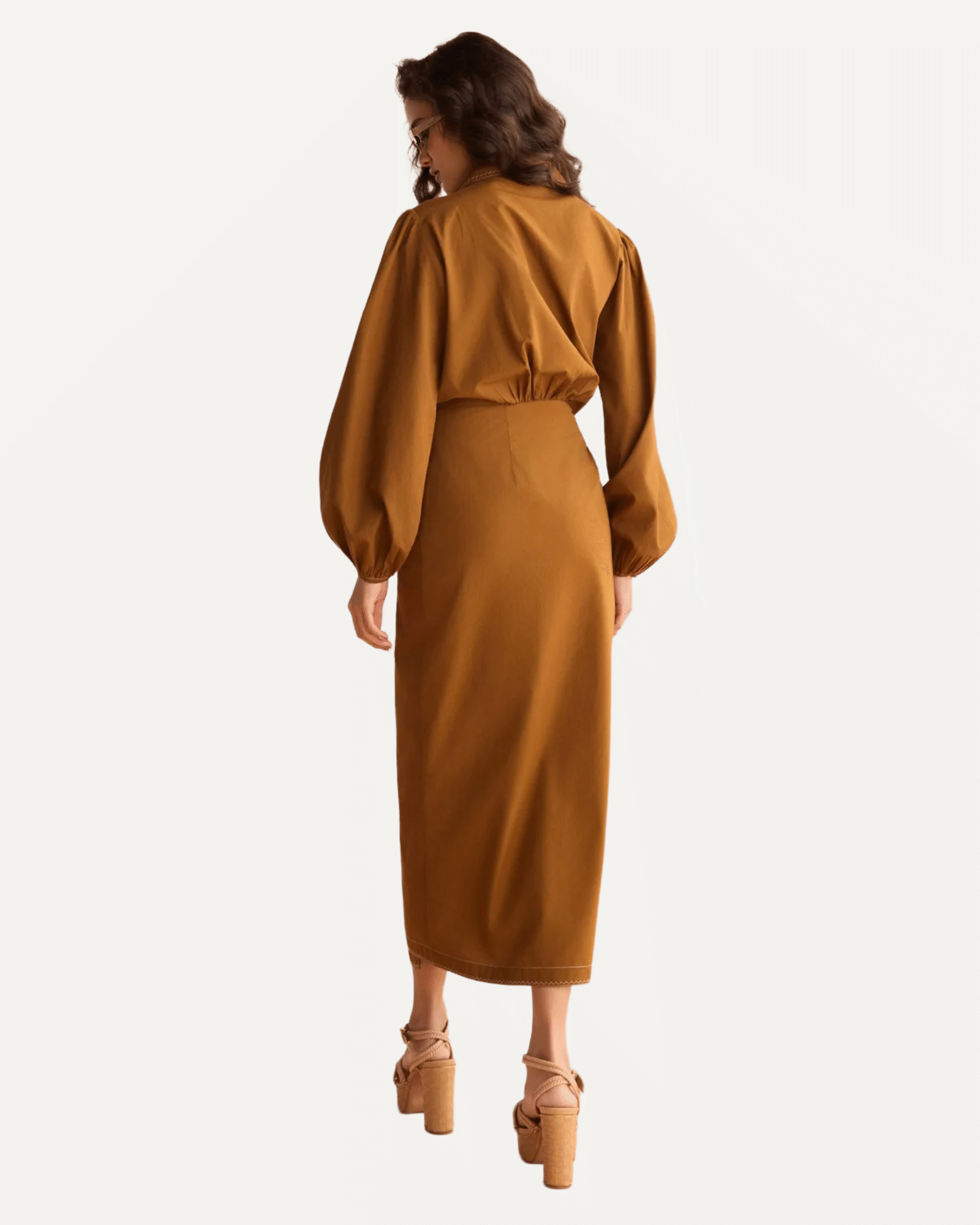 Avery Wrap Midi Dress