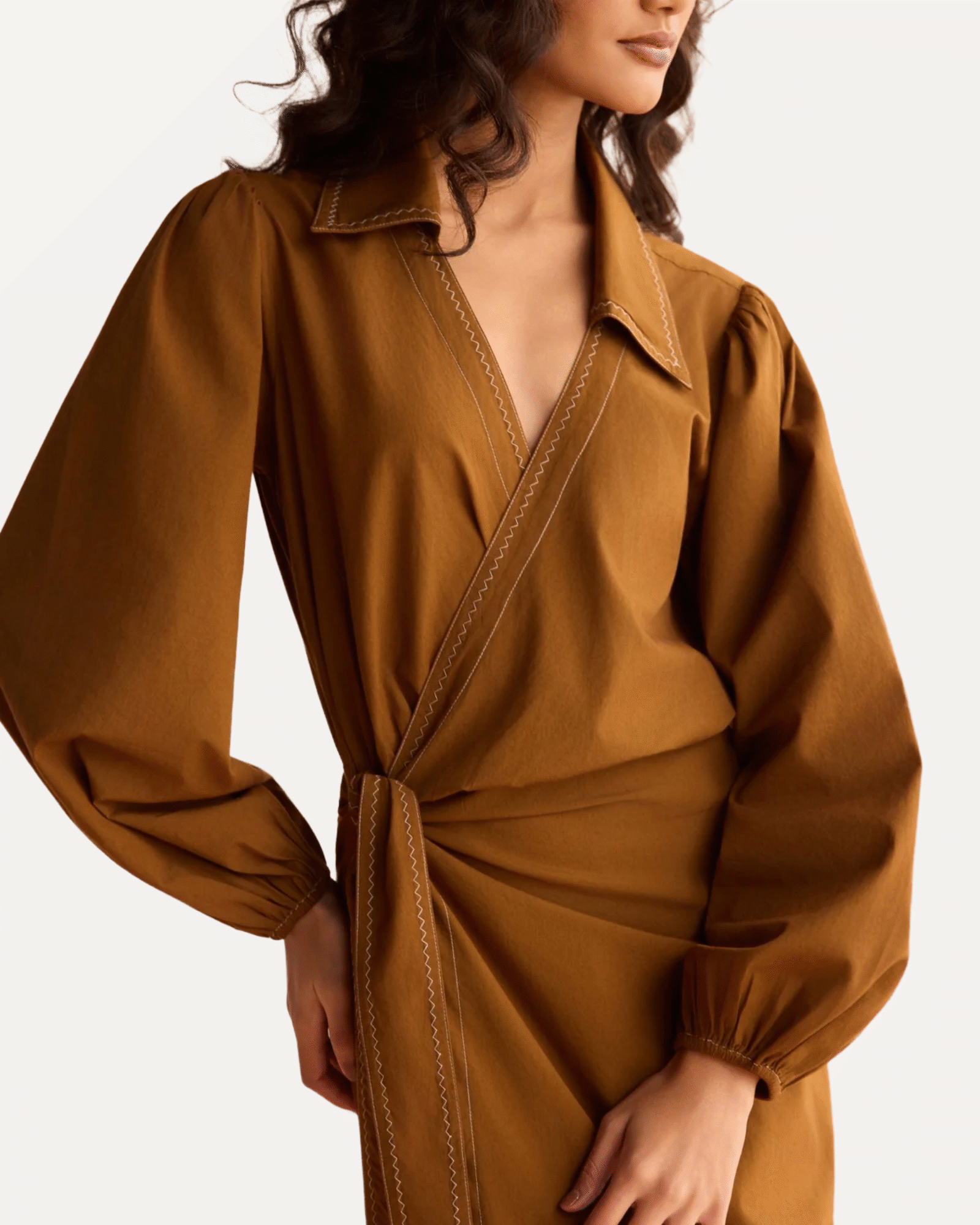Avery Wrap Midi Dress