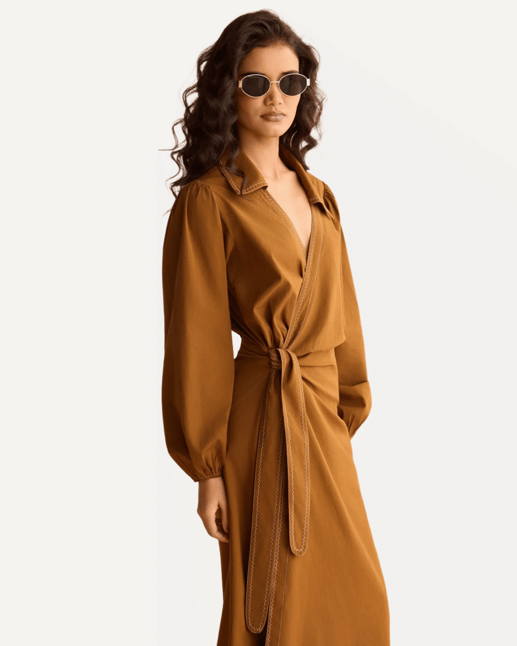 Avery Wrap Midi Dress