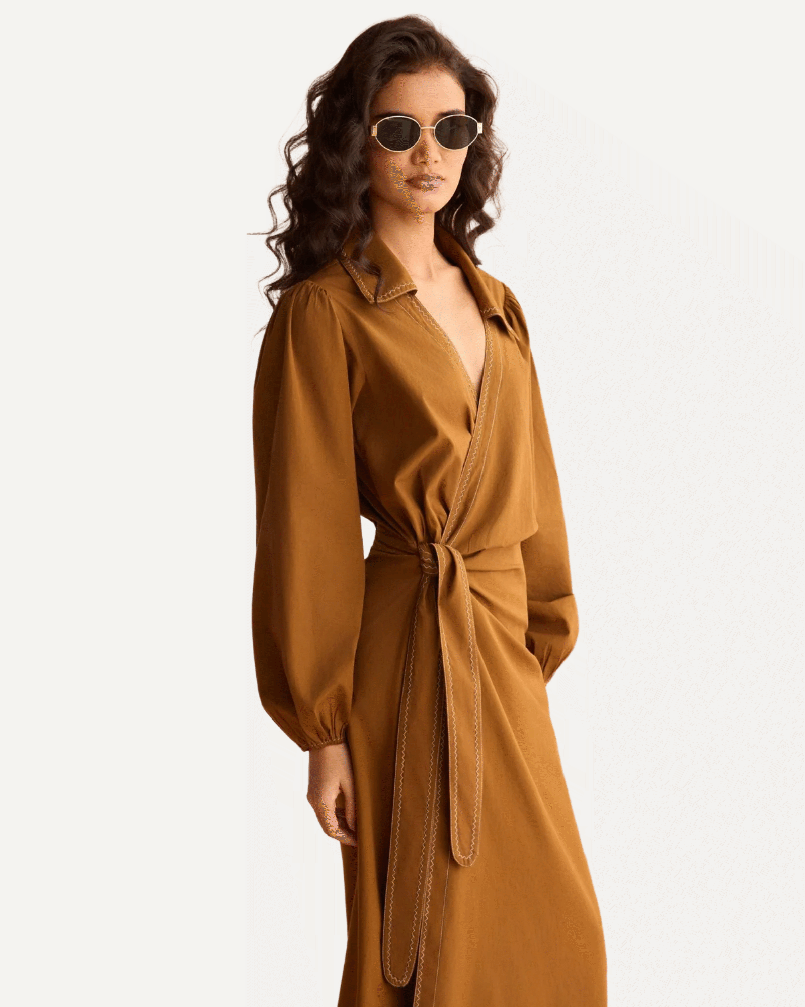 Avery Wrap Midi Dress