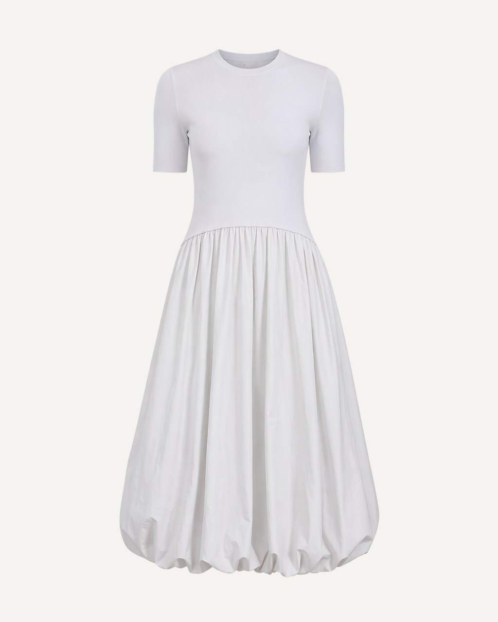Bubble Skirt Midi Dress