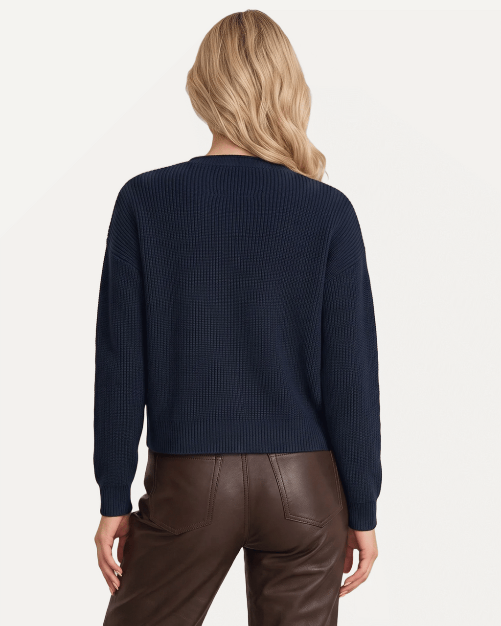 Daphne Cropped Cotton Pullover