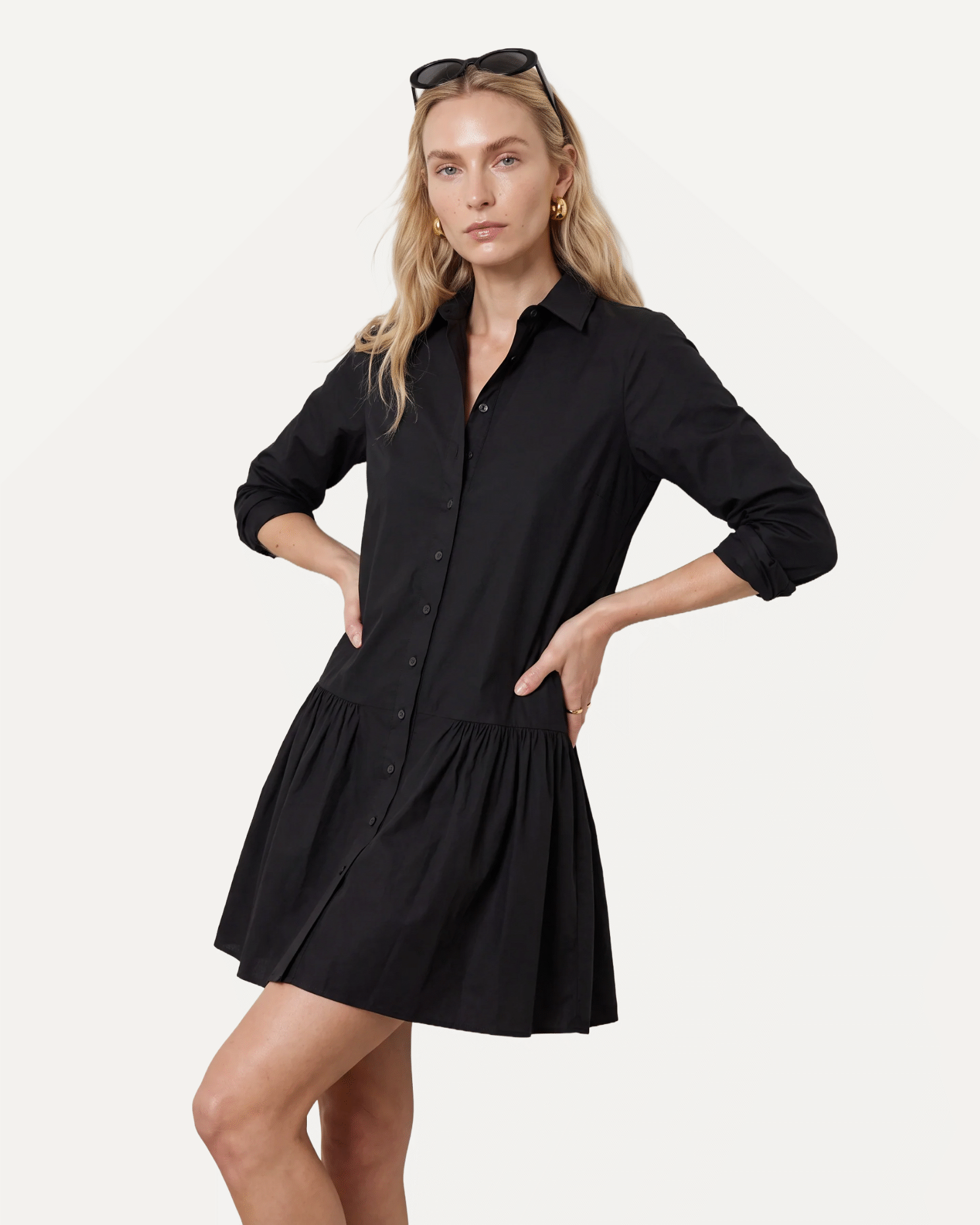 The Drop Waist Shirt Dress