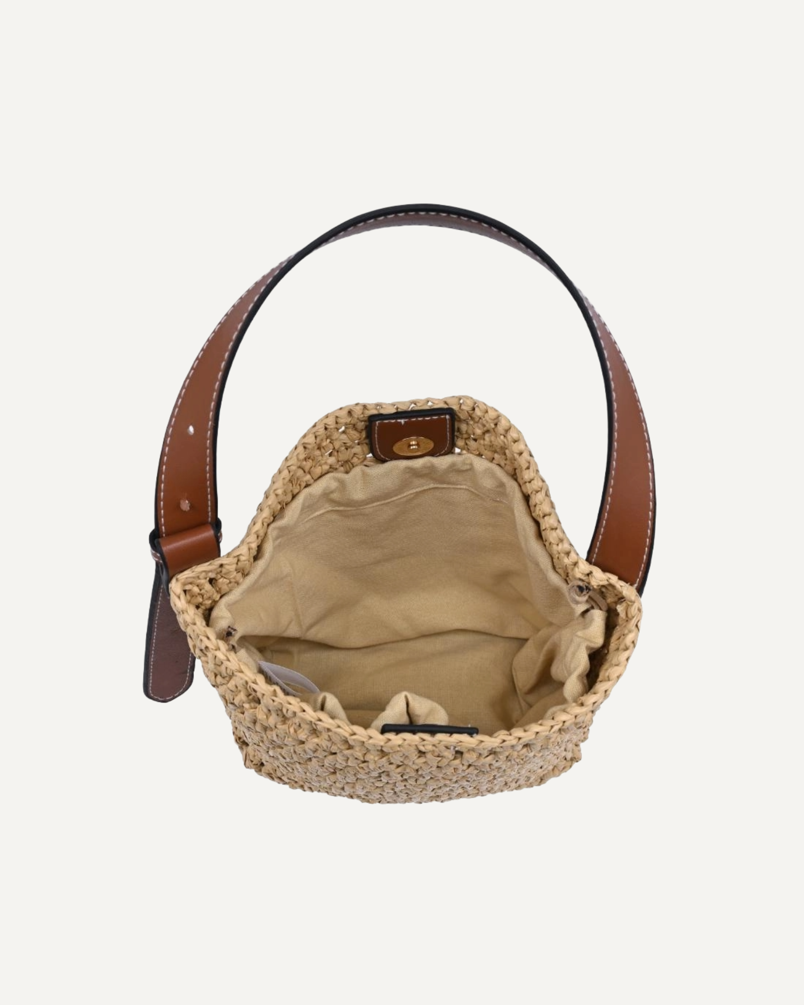 Ember Raffia Bucket Bag