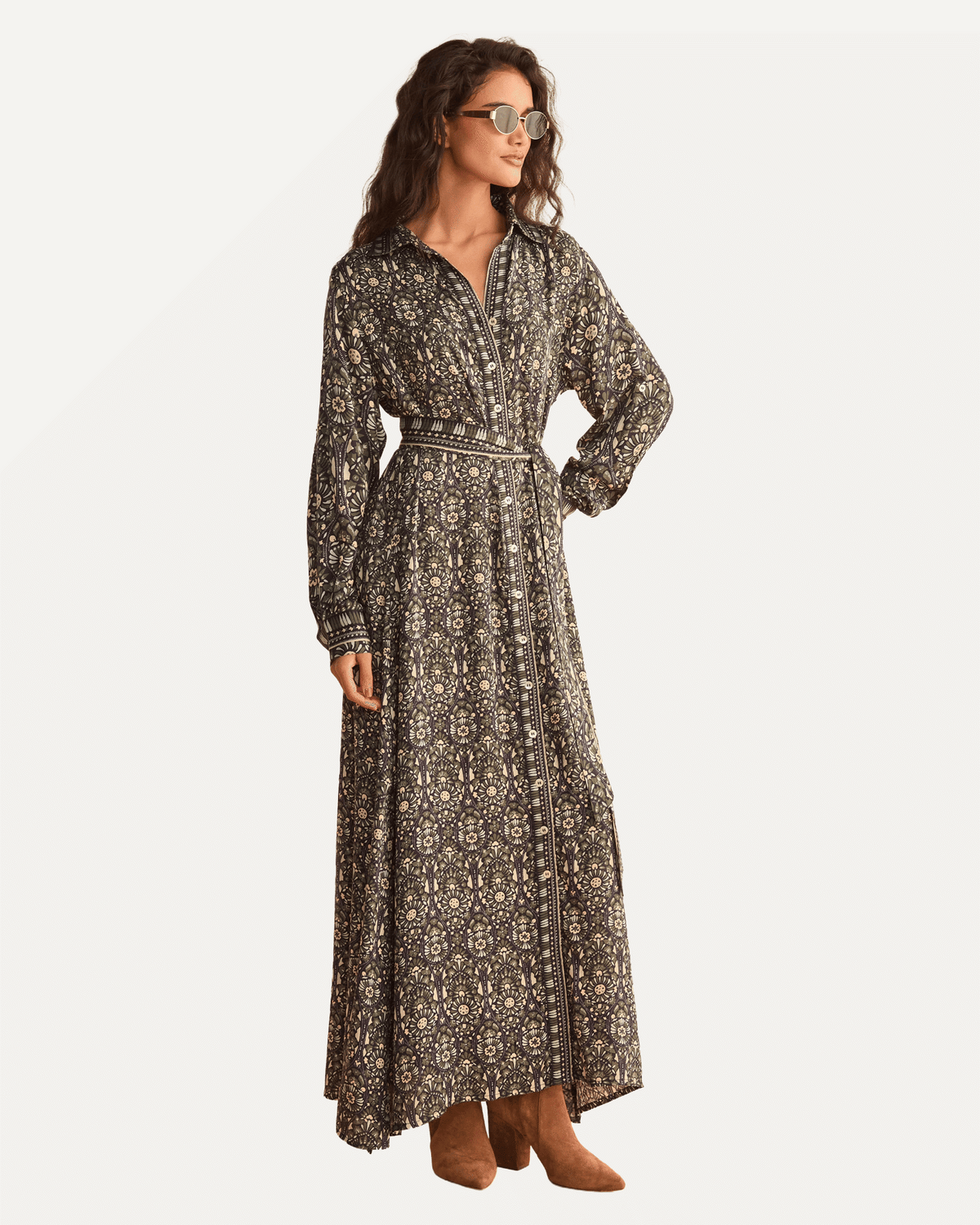 Emma Maxi Shirt Dress