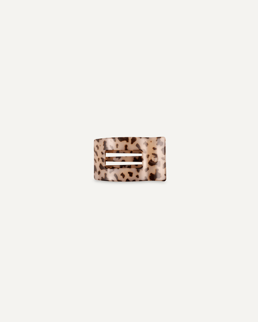 Blonde Tortoise Small Rectangle Clip