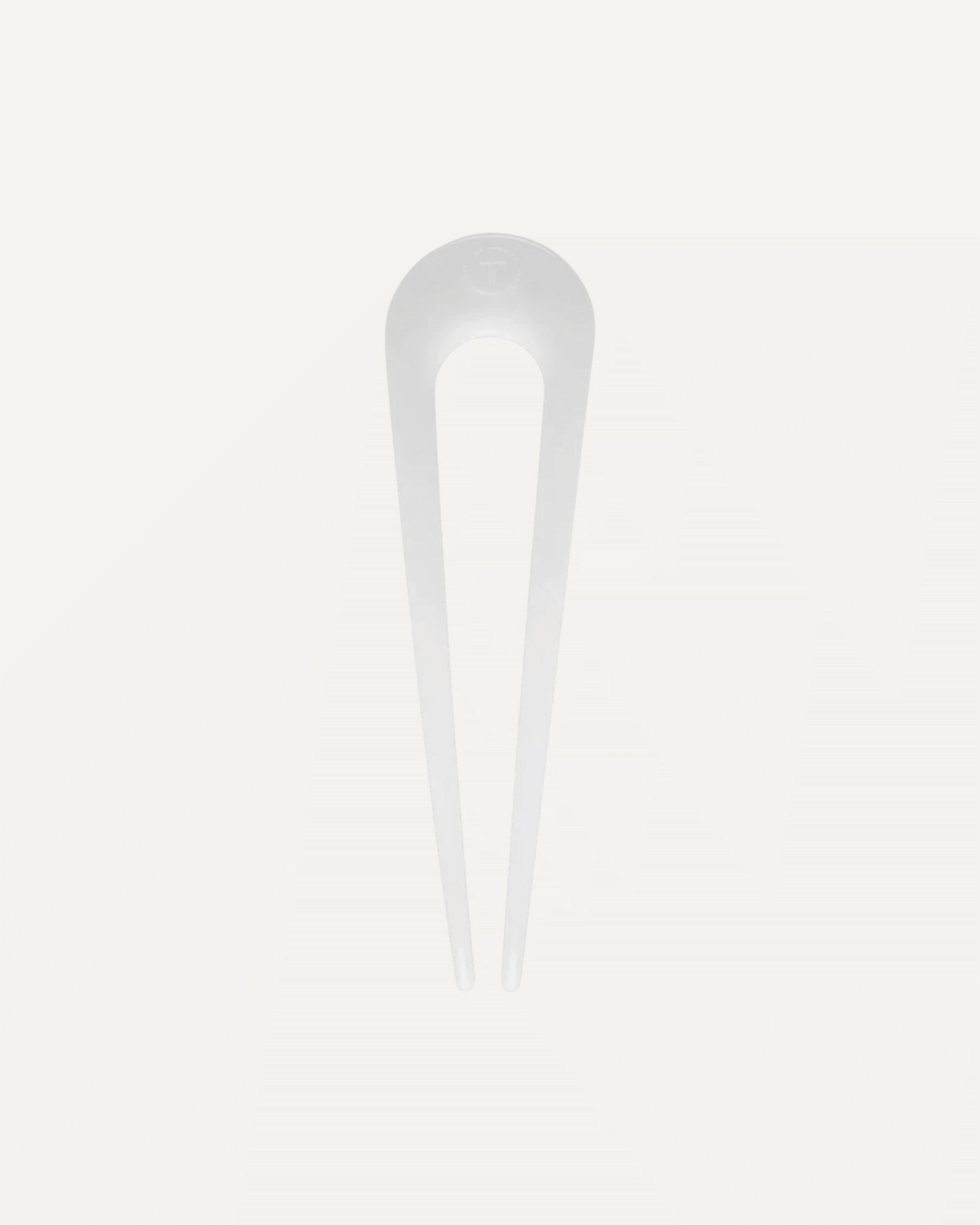 French Hair Pin Coconut White
