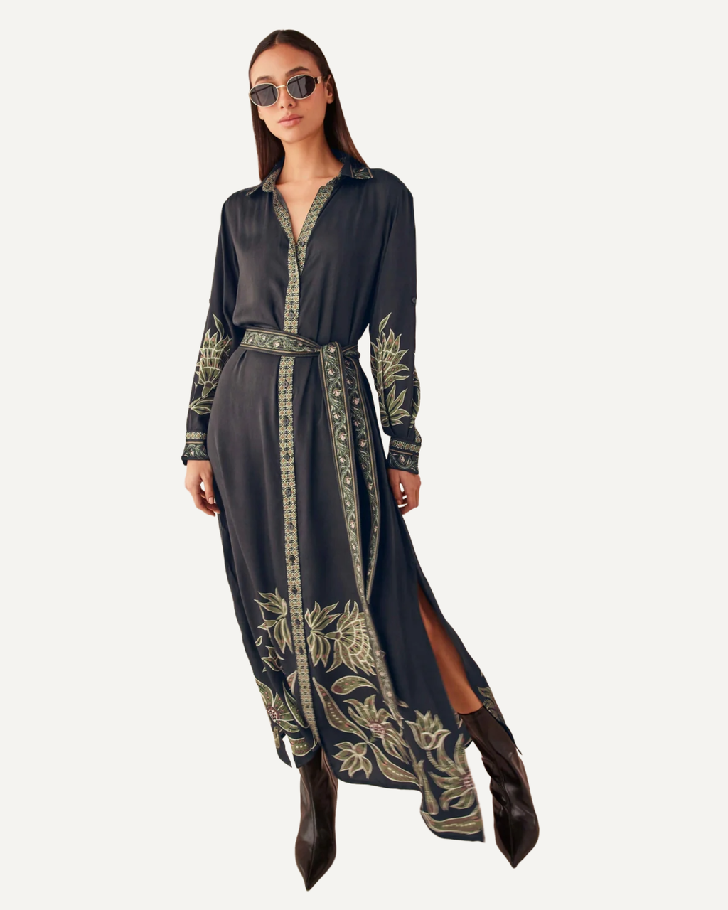 Emma Maxi Shirt Dress