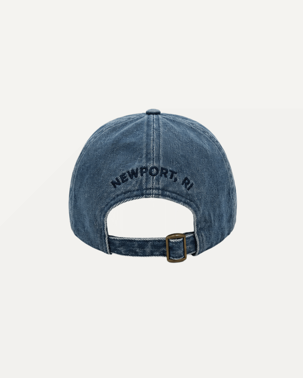 Denim Embroidered Ball Cap