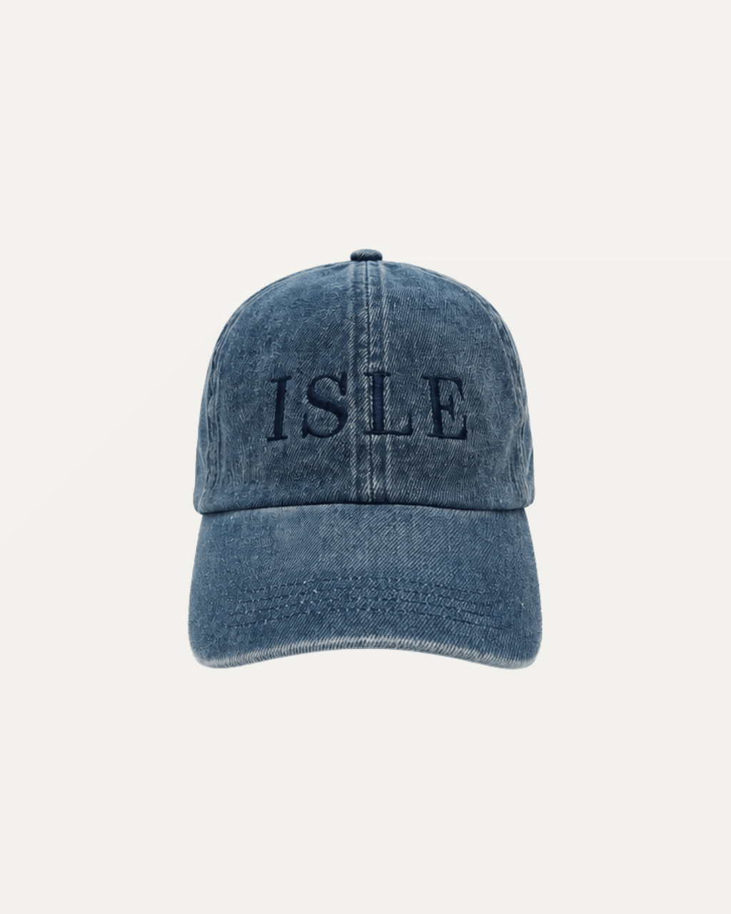 Denim Embroidered Ball Cap