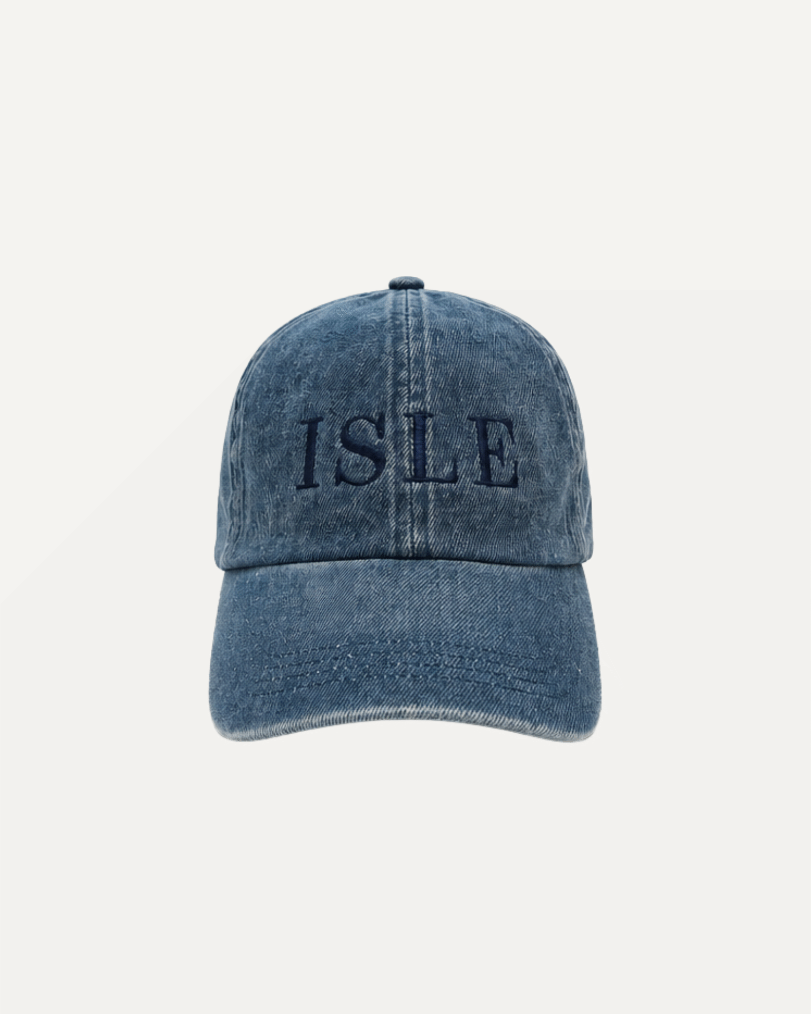 Denim Embroidered Ball Cap