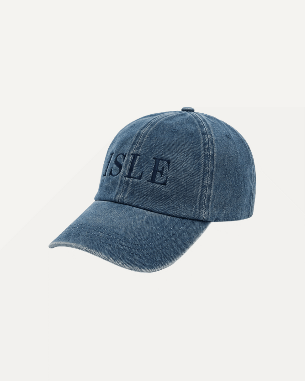 Denim Embroidered Ball Cap
