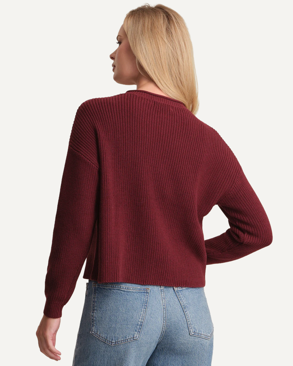 Daphne Cropped Cotton Pullover