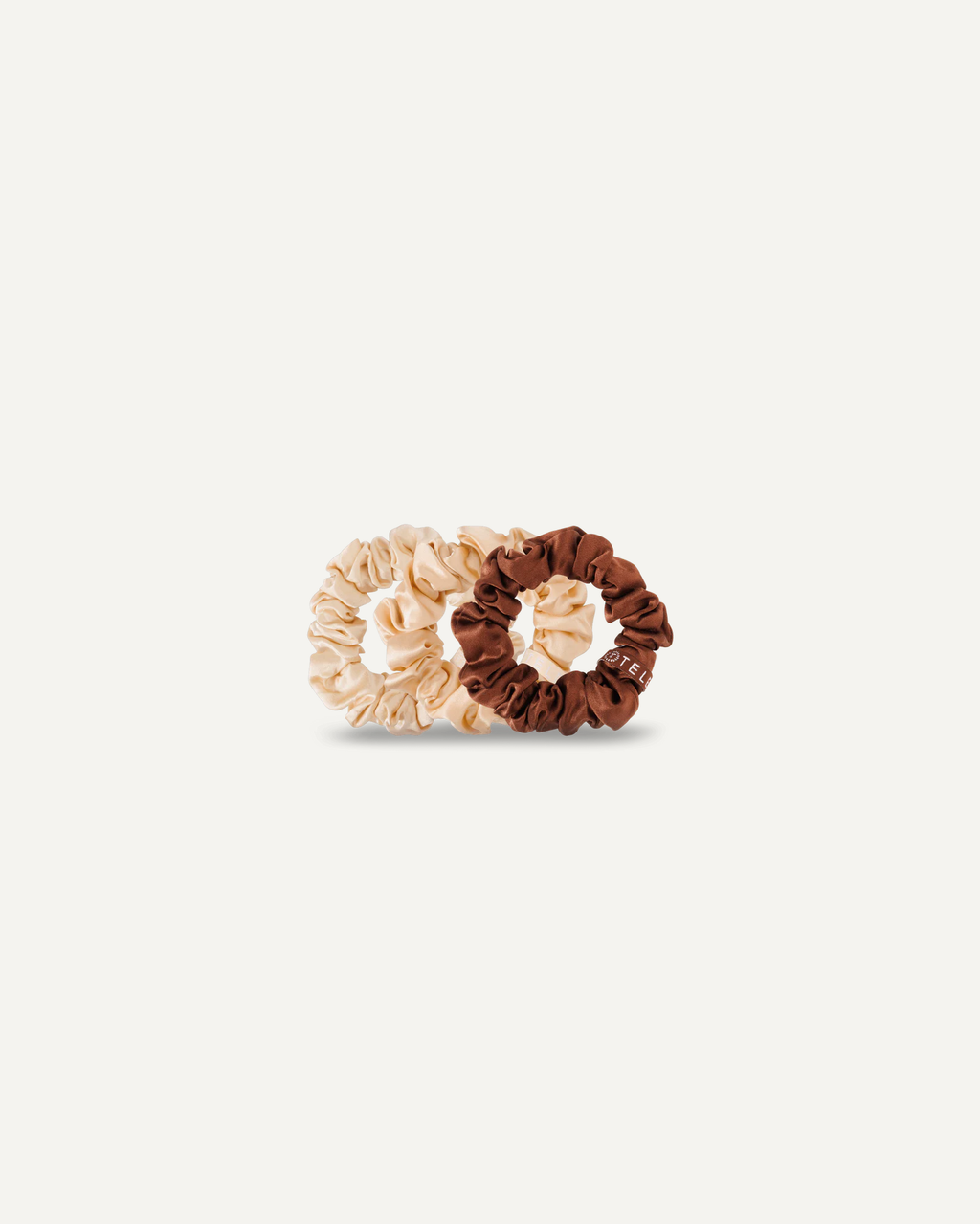 For The Love of Nude Small Silk Scrunchies