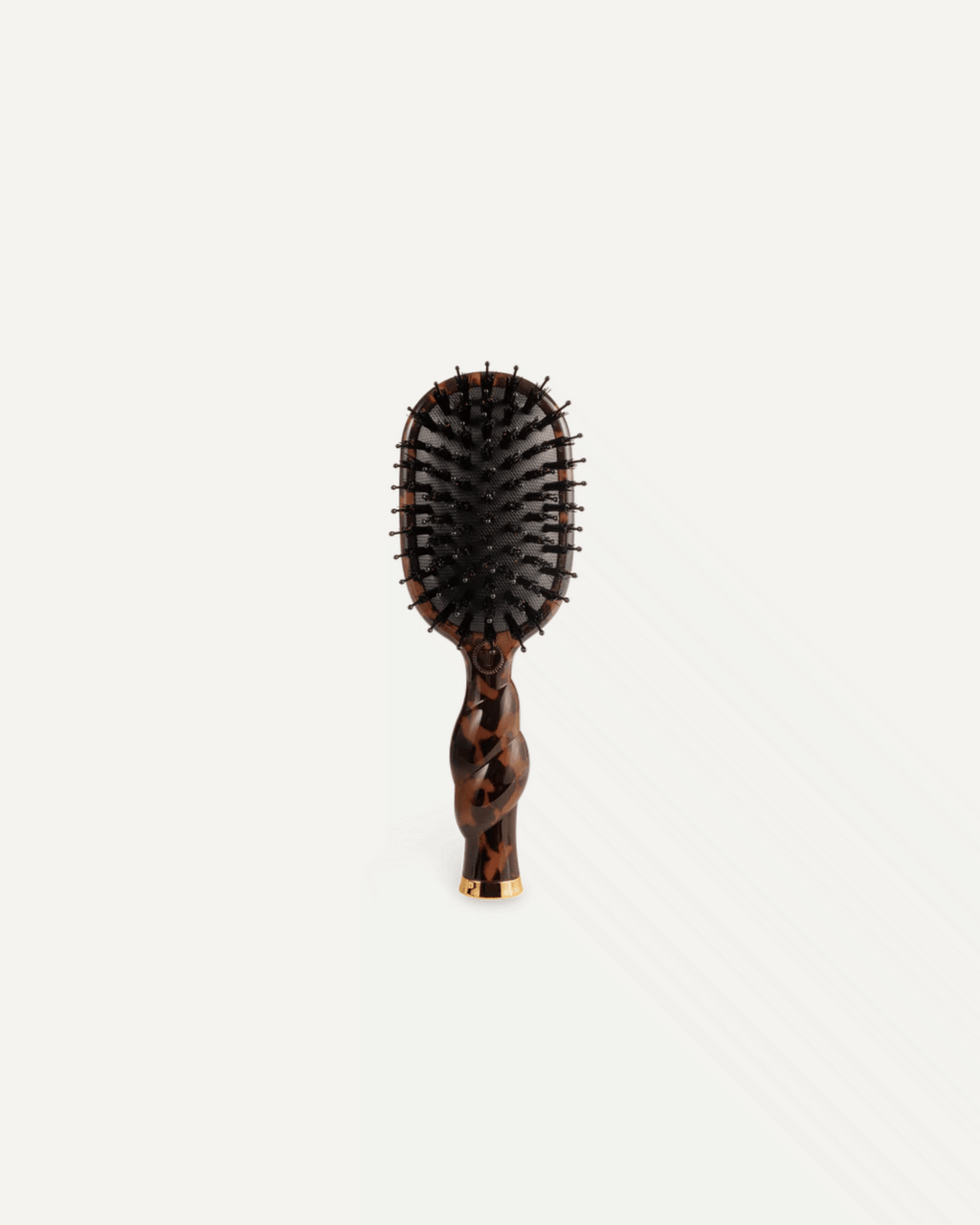Mini Boar Bristle Hair Brush Tortoise