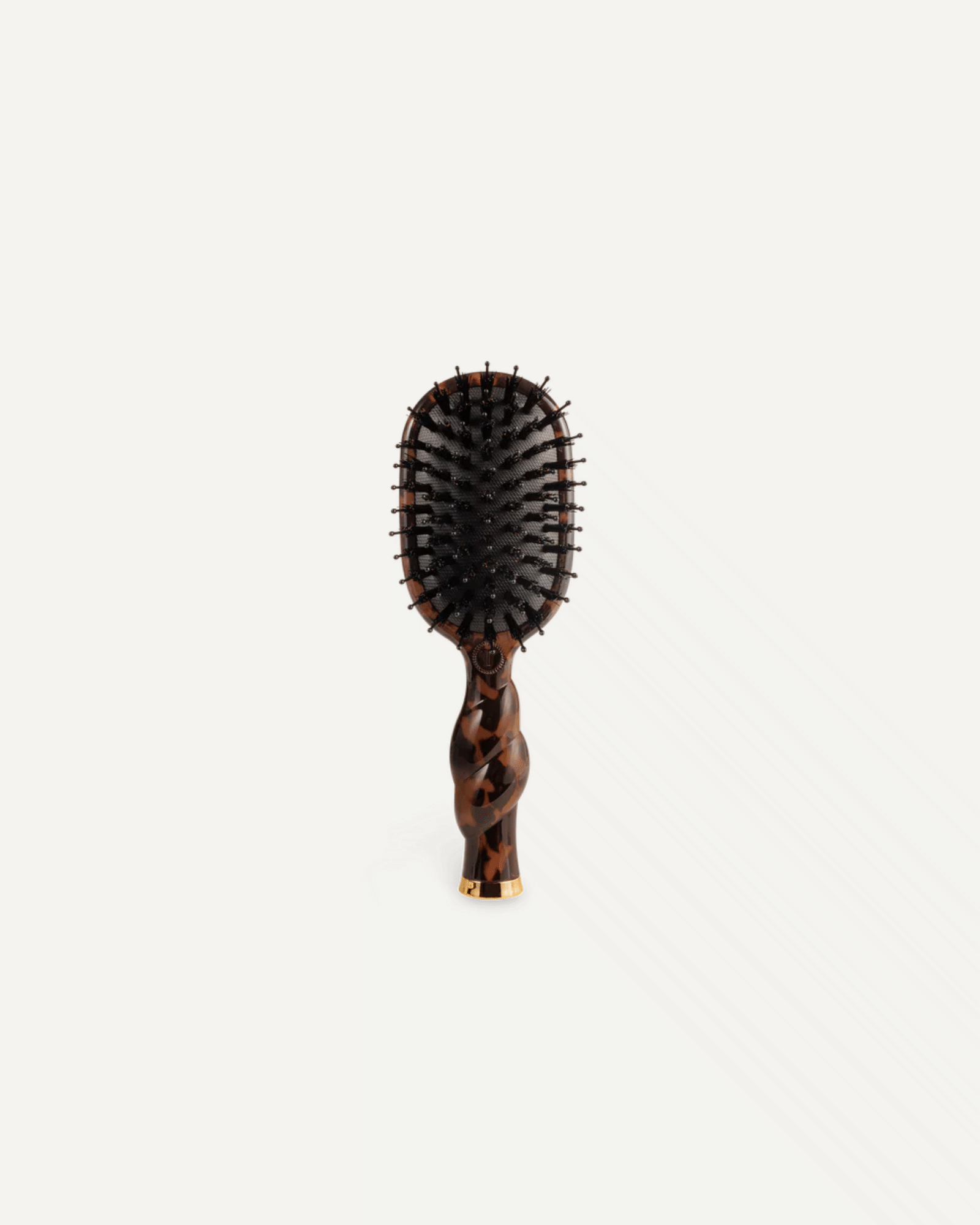 Mini Boar Bristle Hair Brush Tortoise