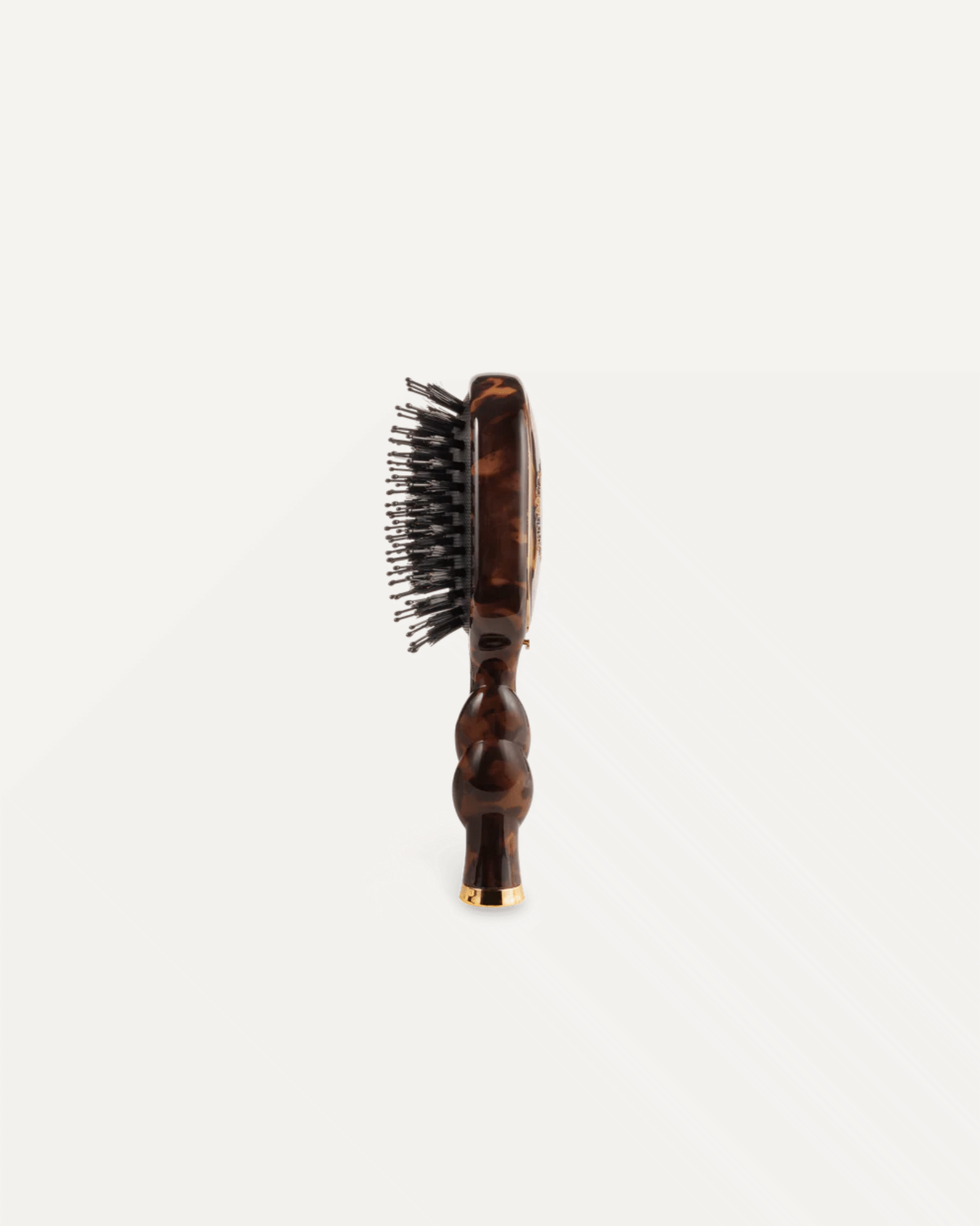 Mini Boar Bristle Hair Brush Tortoise