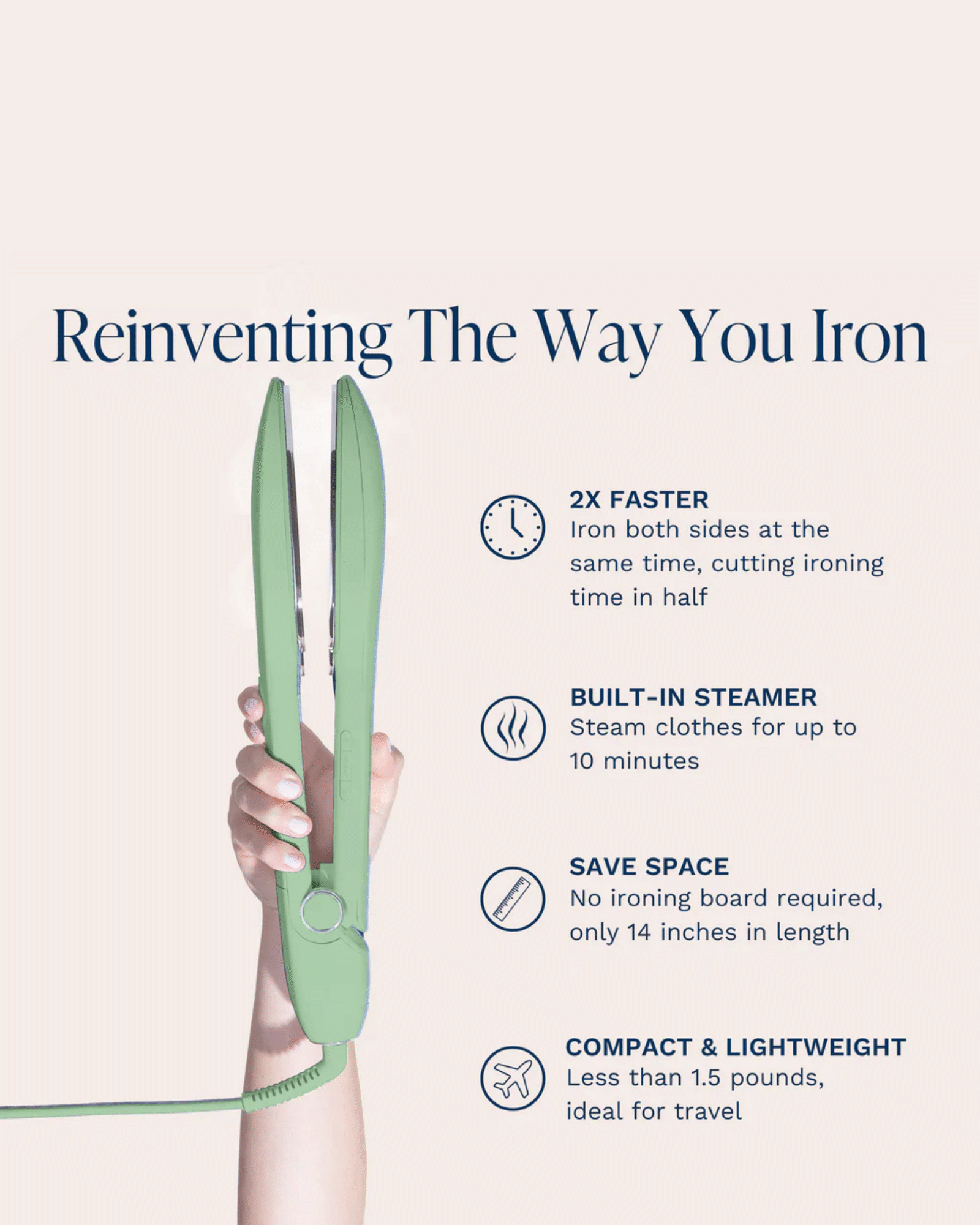 The Nori Press: 3-in-1 Steam Iron