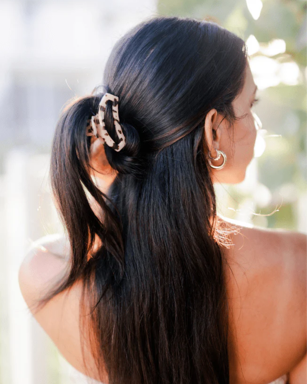 Blonde Tortoise Small Open Clip