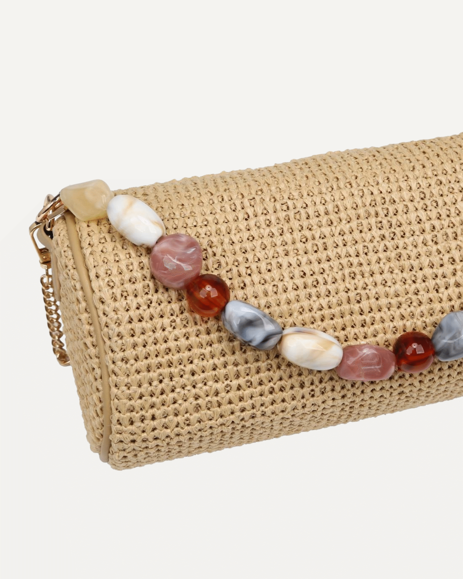 Rachel Straw Clutch