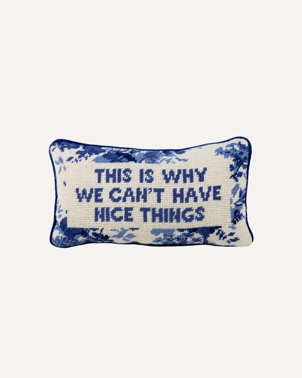 Nice Things Needlepoint Pillow
