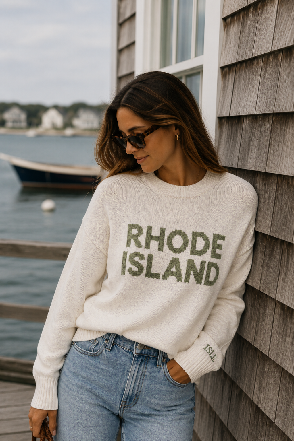 Exclusive Riley Oversized Cotton Crewneck