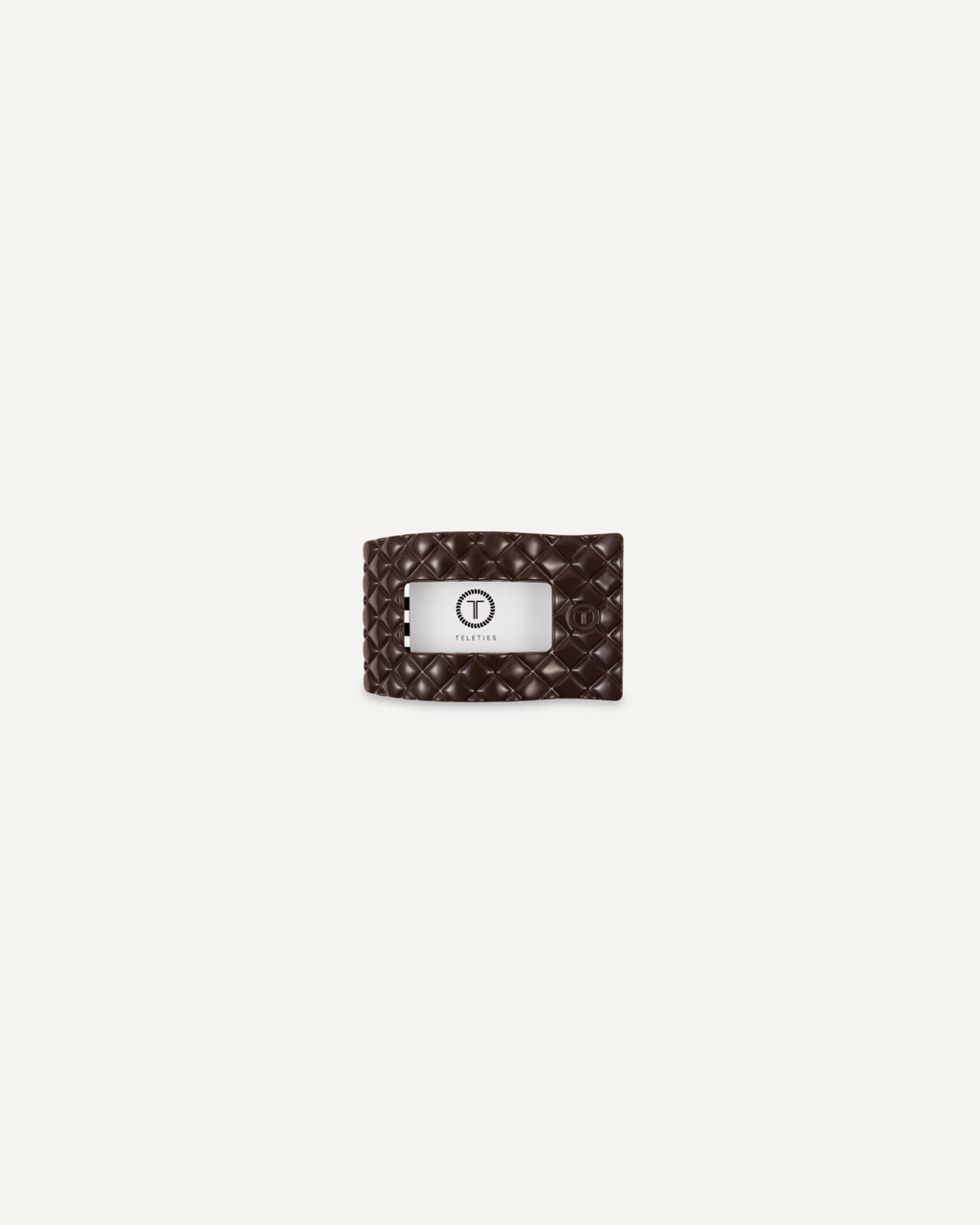 Truly Taupe Quilted Small Rectangle Clip