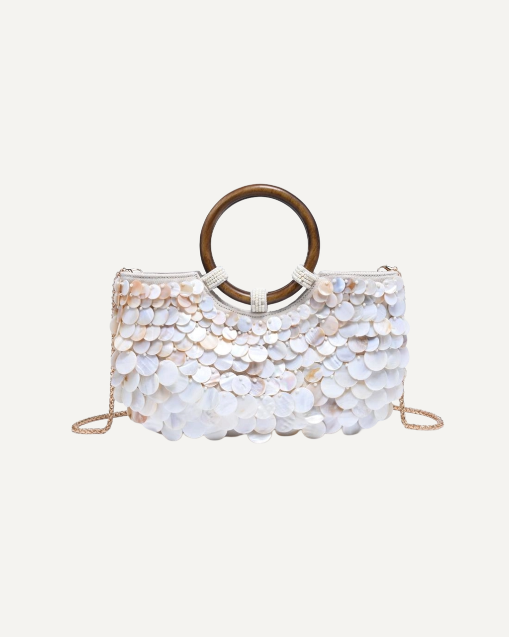 Scarlett Shell Clutch