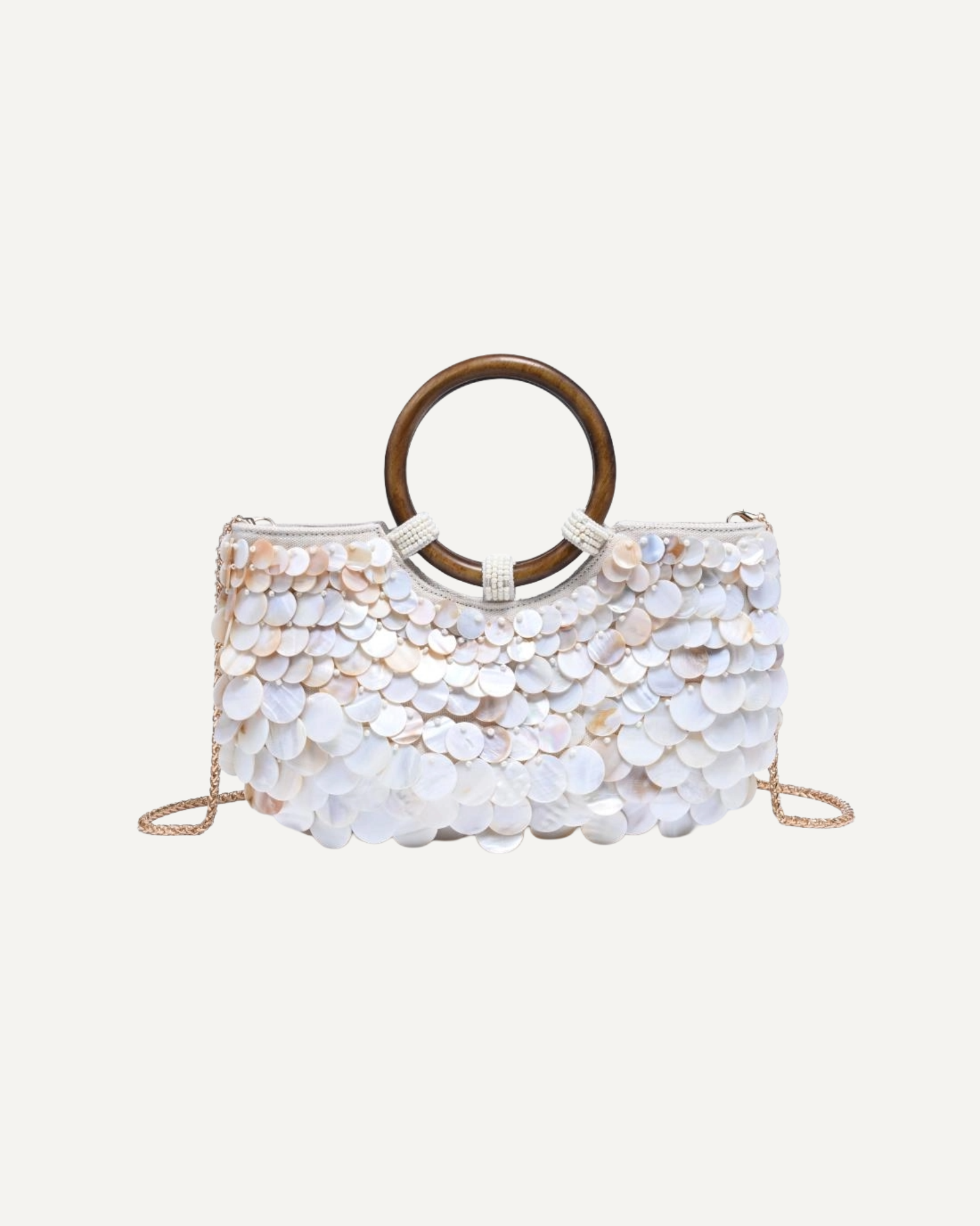 Scarlett Shell Clutch