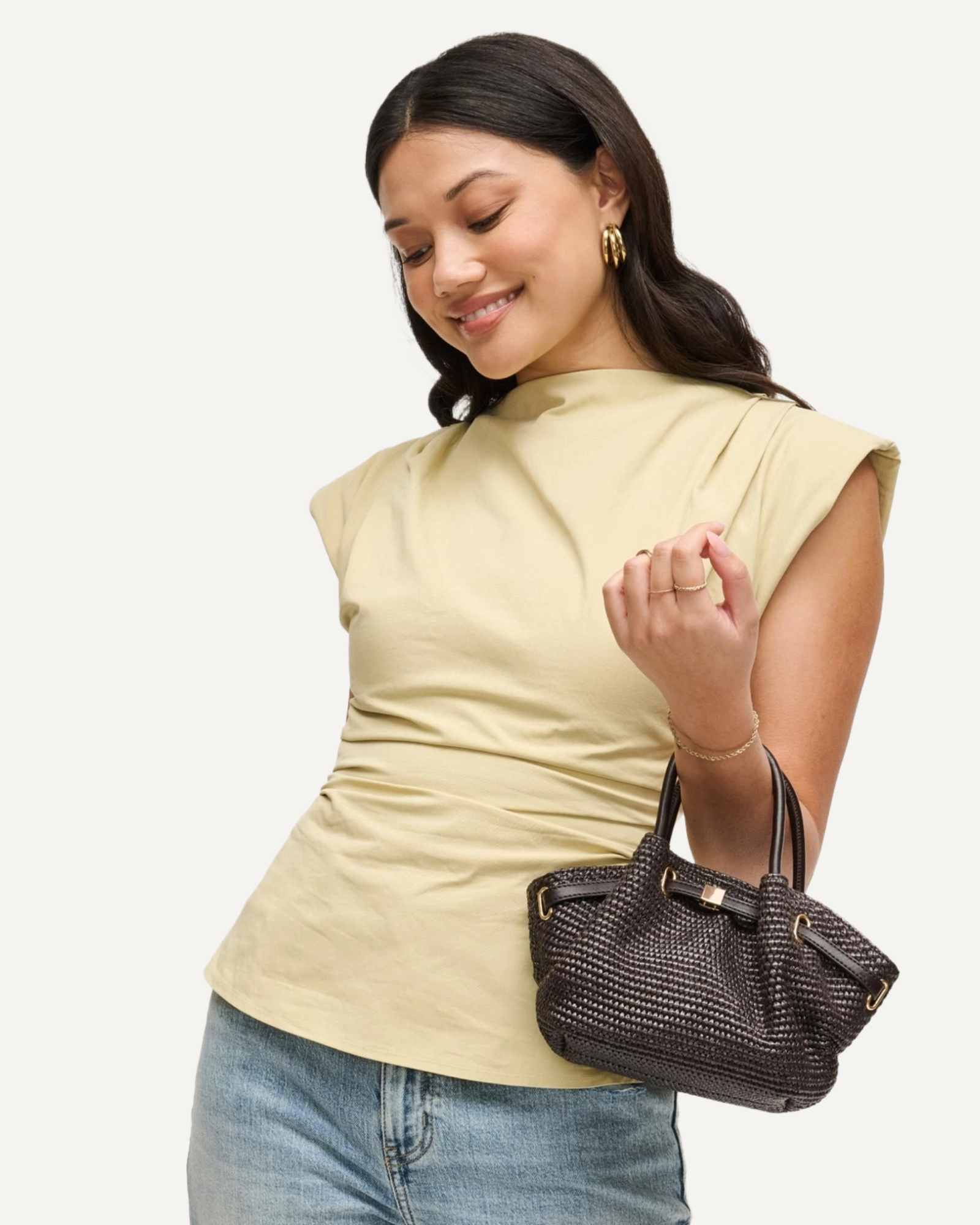 Selena Raffia Crossbody