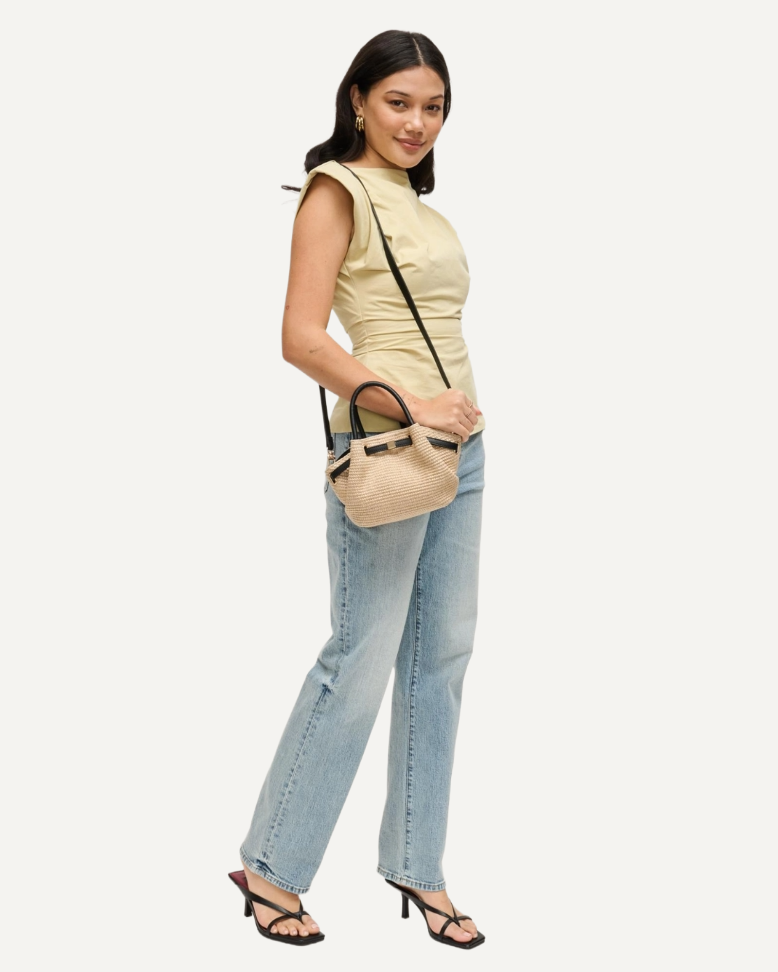 Selena Raffia Crossbody