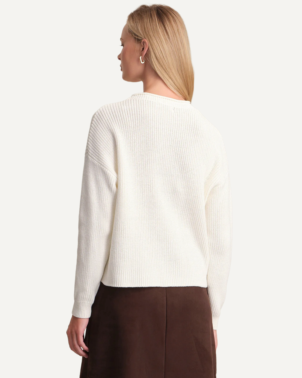 Daphne Cropped Cotton Pullover