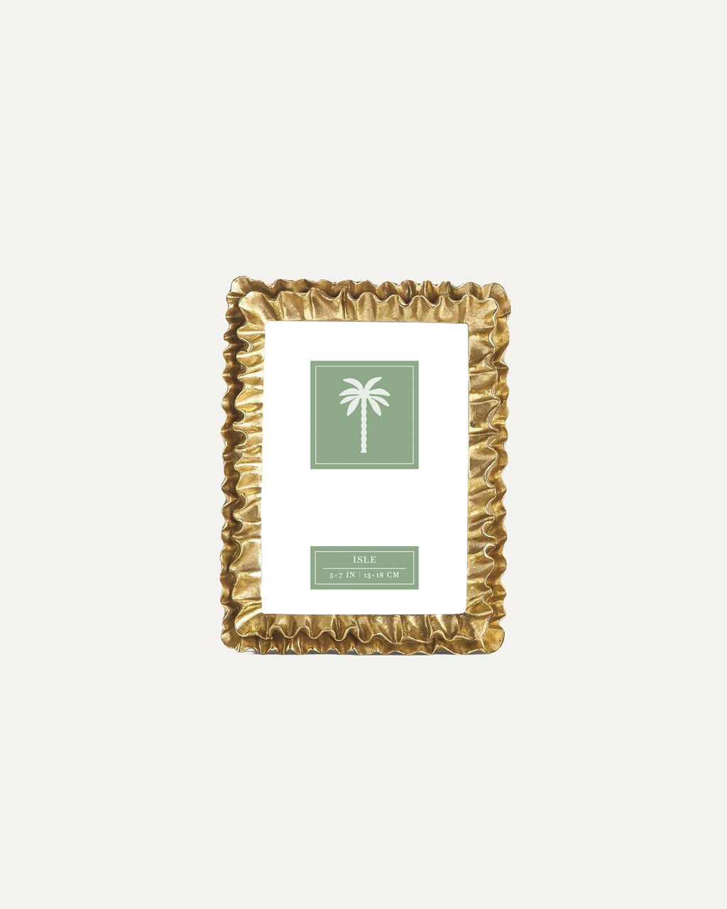 Gold Ruffles 5x7 Photo Frame