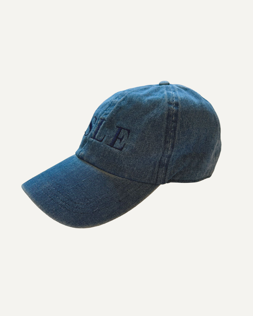 Denim Embroidered Ball Cap