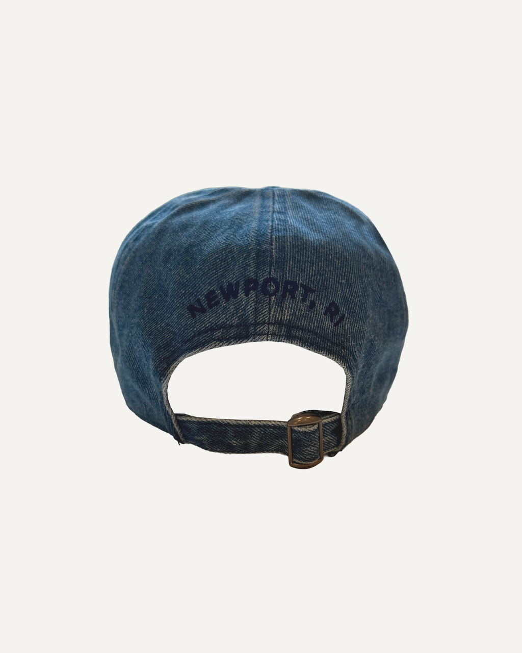 Denim Embroidered Ball Cap