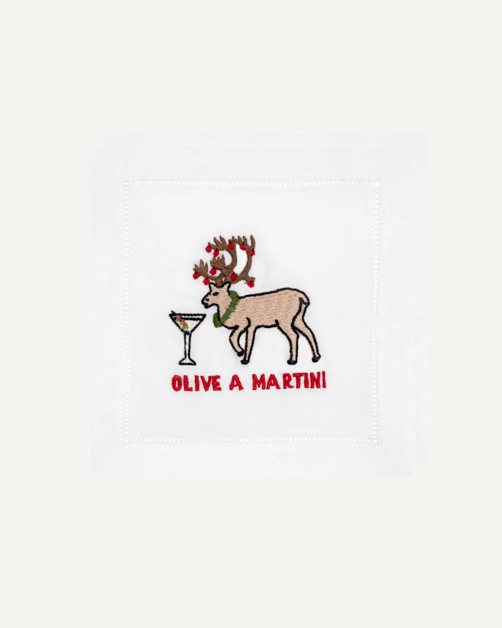 Olive A Martini Cocktail Napkins (Set of 4)