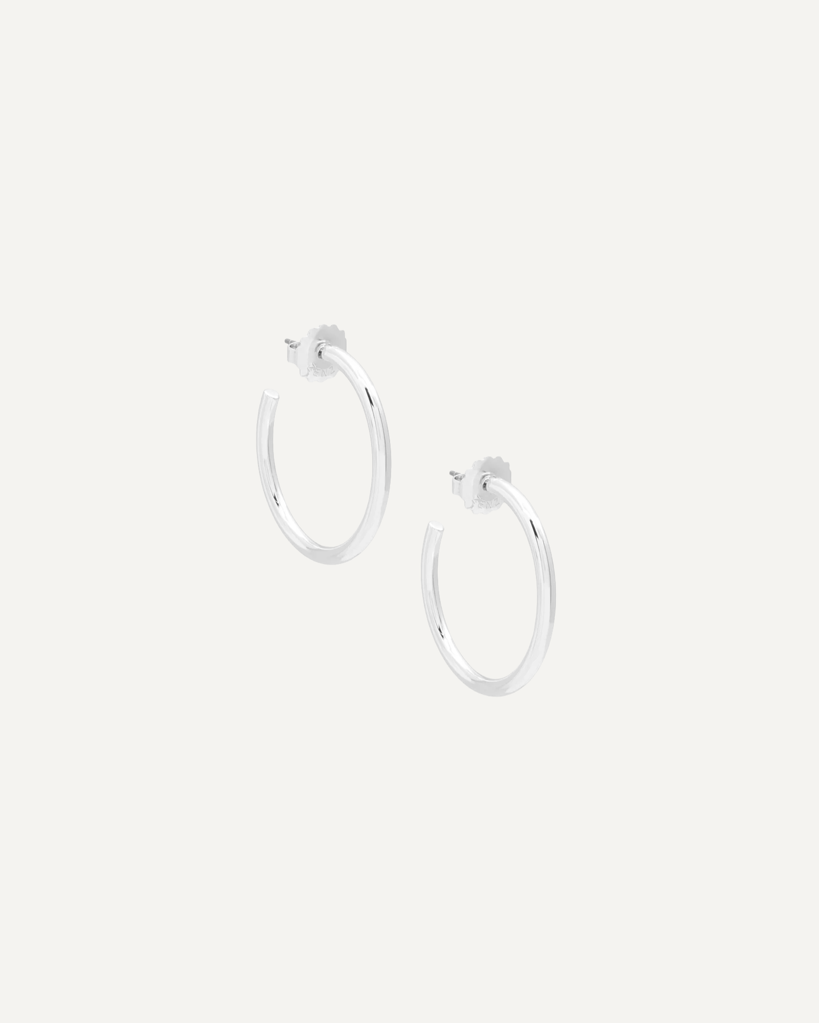 Silver Small Thin Hoop Earrings