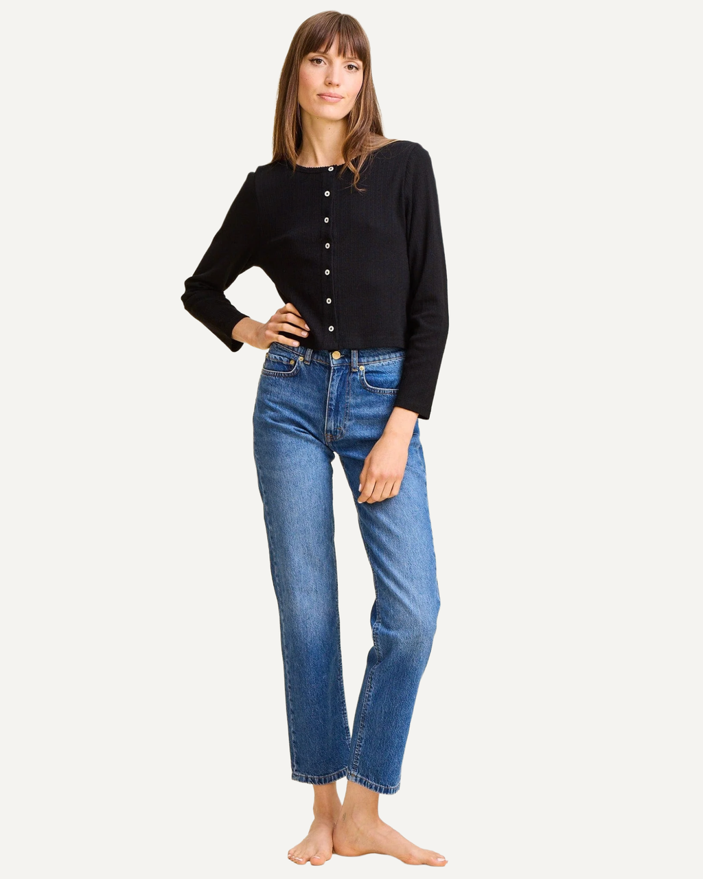 Bibi Pointelle Cardigan